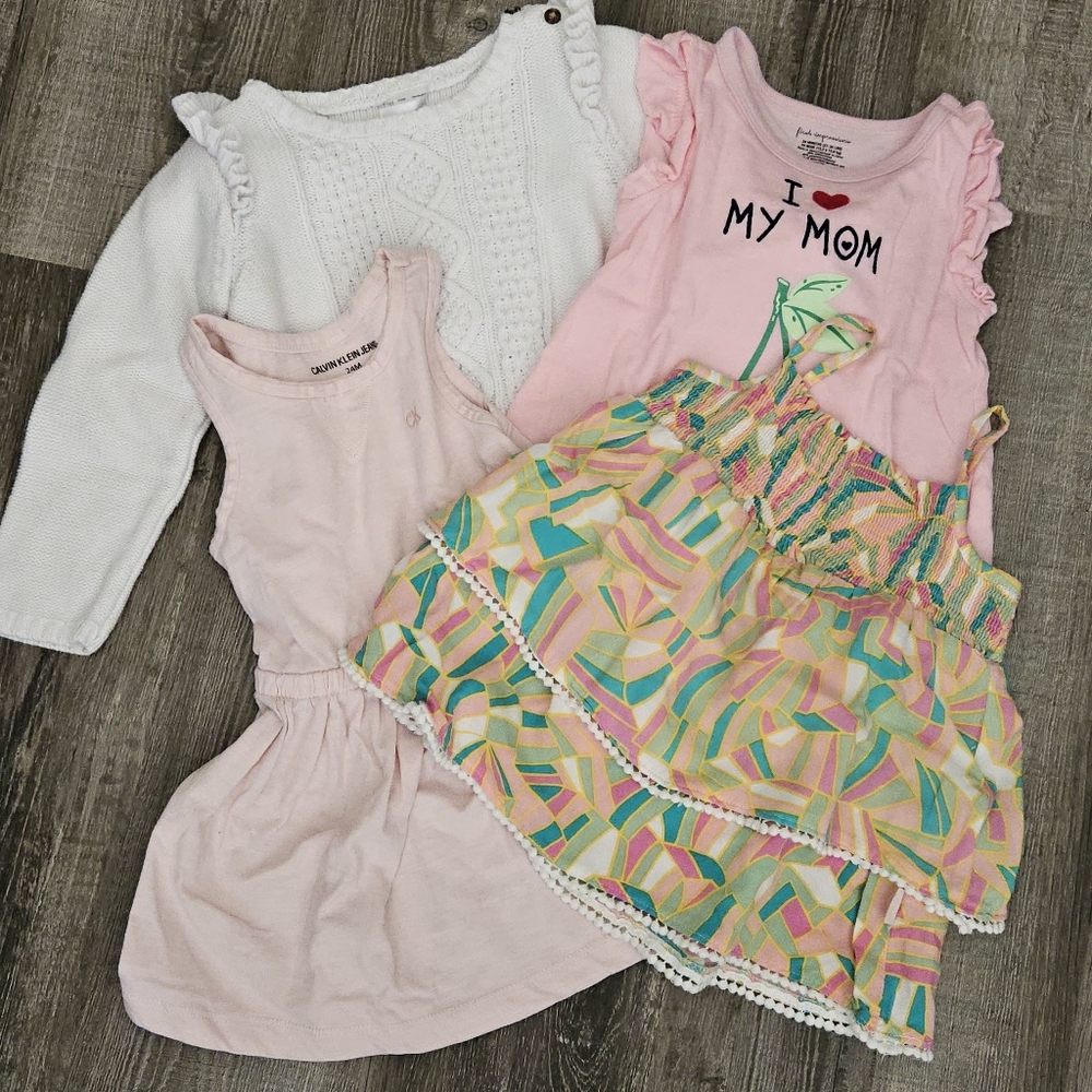 Baby Girl Bundle of 4 24M/2T Carter's First Impressions Calvin Klein BCBG